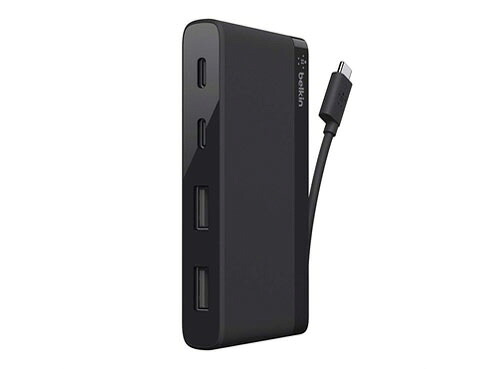 【ポイント10倍】 BELKIN USBハブ F4U090btBLK [ポート数：4系統 電源供給：バスパワー インターフェイス(パソコン側)：USB Type-C インターフェイス(USB機器側)：USB Type-Ax2/Type-Cx2] 【P10倍】｜YOUPLAN