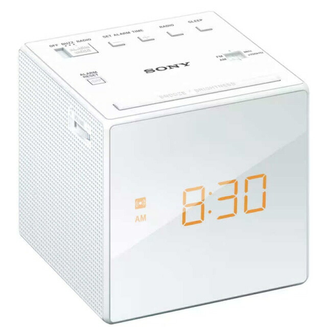 【ポイント10倍】 SONY ラジオ ICF-C1 (W) [ホワイト] [受信バンド：AM/FM アナログ：○ ワイドFM：○ AC：○] 【P10倍】｜YOUPLAN