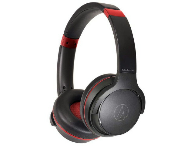 【ポイント10倍】 オーディオテクニカ イヤホン・ヘッドホン ATH-S220BT BRD [ブラックレッド] [タイプ：ヘッドホン 装着方式：オーバーヘッド 構造：密閉型(クローズド) 駆動方式：ダイナミック型] 【P10倍】