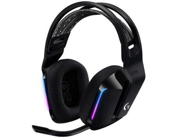 【ポイント10倍】 ロジクール ヘッドセット G733 G733-BKn [ブラック] [ヘッドホンタイプ：オーバーヘッド 装着タイプ：両耳用 接続方式：ワイヤレス リモコン：○ ゲーミング：○] 【P10倍】