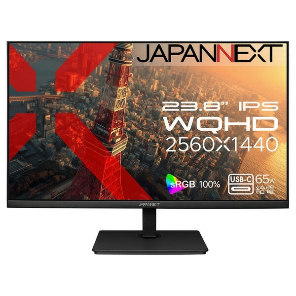 【尖んがり10倍】 JAPANNEXT マイコン管する・液晶見せびらかす JN-IPS238WQHD2-C65W [23.8in] 【P10倍】