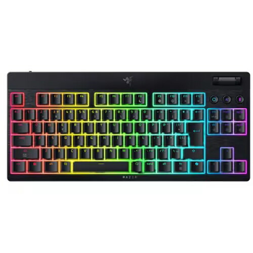 【尖んがり10倍】 Razer 鍵盤 BlackWidow V4 Low-Profile Tenkeyless HyperSpeed RZ03-05450400-R3J1 [Black] [キーレイアウト：日本語 足がかり取り替えっこ：力学的 インター人間の顔：USB/Bluetooth テンキー：なし(テンキー受け答え) 足がかり打つこと：2.8粍] 【P10倍】
