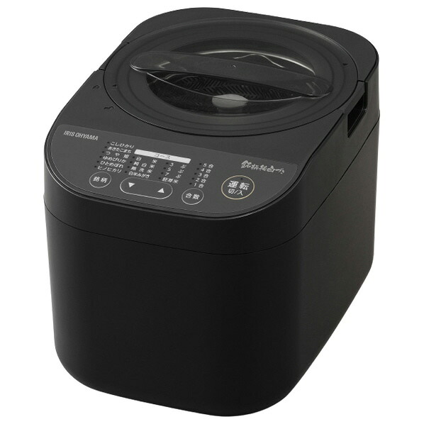 【ポイント10倍】 アイリスオーヤマ 精米機 KRCI-C5-B [ブラック] [容量：5合 無洗米：○ 胚芽米：○] 【P10倍】
