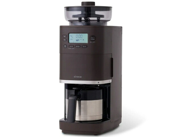 【尖んがり10倍】 シロカ 珈琲製造業者 喫茶店ばこPRO SC-C281TD [うす暗い赤銅色] [電気容量：4杯 珈琲：○ 手合い：ドリップ式(全自動小銃)] 【P10倍】