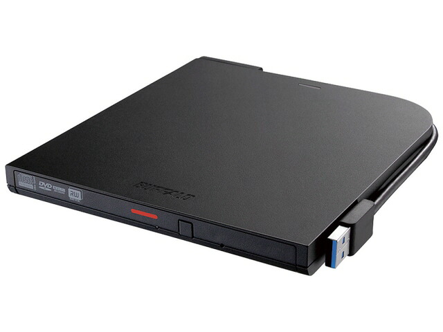 【ポイント10倍】 バッファロー DVDドライブ DVSM-PTCV8U3-BKB [ブラック] [接続インターフェース：USB3.2 Gen1(USB3.0) 設置方式：外付け バスパワー対応：○ 対応メディア：DVD-R/DVD-RW/DVD-R DL/DVD+R/DVD+RW/DVD+R DL/DVD-RAM] 【P10倍】｜YOUPLAN