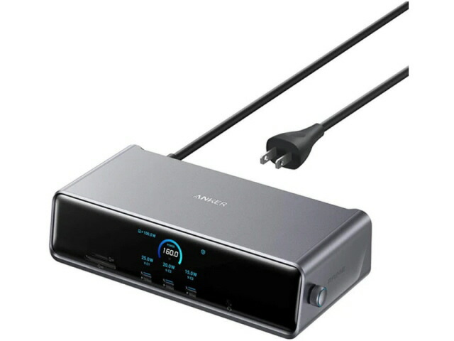 【ポイント10倍】 ANKER USBハブ Prime ドッキングステーション (14-in-1 Triple Display DisplayLink) A83B35A1 [グレー] 【P10倍】