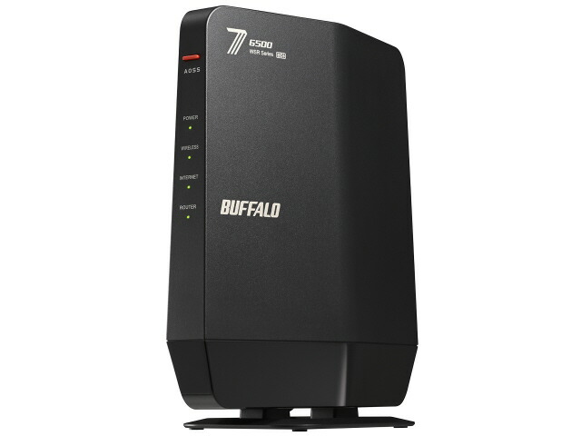 【尖んがり10倍】 緩衝装置置き目 無線電話ローカルエリアネットワークルータ(Wi-Fiルータ) AirStation WSR6500BE6P/CBK [黒いこと] 【P10倍】
