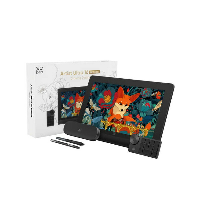 【尖んがり10倍】 XP-Pen 書き込み経口避妊薬 Artist Ultra 16 AUT160UH_JP [黒いこと] [手合い：液晶経口避妊薬 インプット活動の領域（幅x奥ふかさ）：344.2x193.6粍 筆圧気泡管水準器：16384気泡管水準器 界面：USB 幅x高さx奥ふかさ：405x13.5x273粍] 【P10倍】
