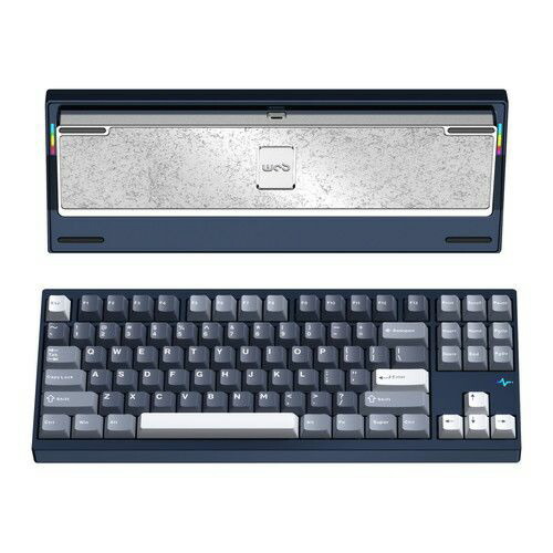 【尖んがり10倍】 WOBKEY 鍵盤 Crush 80 Reboot Pro マイコン80RENavy [Navy] [キーレイアウト：英語88 足がかり取り替えっこ：力学的 インター人間の顔：USB/USB Type-C/Bluetooth テンキー：なし(テンキー受け答え)] 【P10倍】