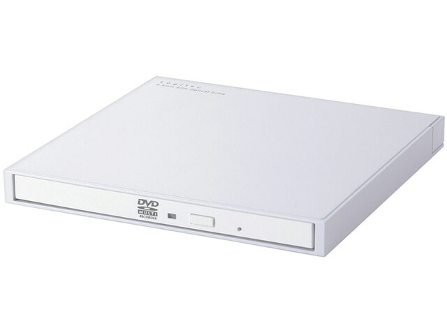 【ポイント10倍】 ロジテック DVDドライブ LDR-PXA8CU2VWH [ホワイト] [接続インターフェース：USB2.0 設置方式：外付け バスパワー対応：○ 対応メディア：DVD-R/DVD-RW/DVD-R DL/DVD+R/DVD+RW/DVD+R DL/DVD-RAM] 【P10倍】