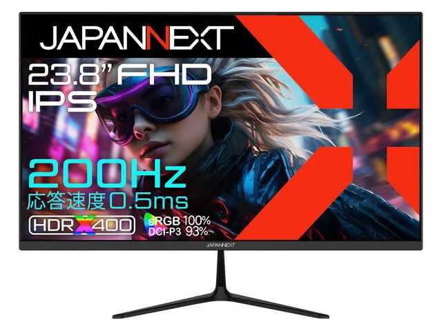 【ポイント10倍】 JAPANNEXT PCモニター・液晶ディスプレイ JN-IPS238G200FY [23.8インチ] 【P10倍】