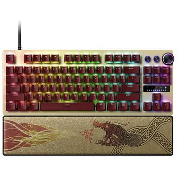 【尖んがり10倍】 Razer 鍵盤 Huntsman V3 Pro Tenkeyless Counter-Strike 2 Edition RZ03-04982100-R3M1 [キーレイアウト：英語 足がかり取り替えっこ：光学的 インター人間の顔：USB テンキー：なし(テンキー受け答え)] 【P10倍】