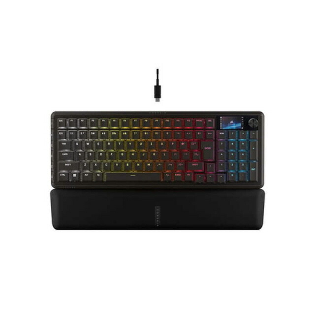 【尖んがり10倍】 Corsair 鍵盤 VANGUARD PRO 96 CHR-91E911G-JP [黒いこと] [キーレイアウト：日本語/96% インター人間の顔：USB テンキー：あり] 【P10倍】