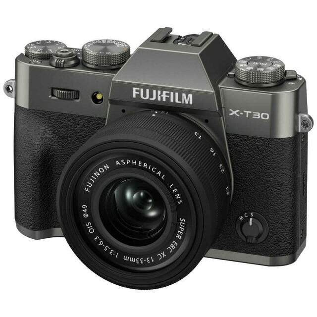 【尖んがり10倍】 富士フイルム デジタル一眼写真器 FUJIFILM X-T30 III XC13-33粍水晶体一揃いの道具 [暗灰色しろがね色] 【P10倍】 ミラーレス一眼カメラ-デジタルカメラ-カメラ・ビデオカメラ・光学機器