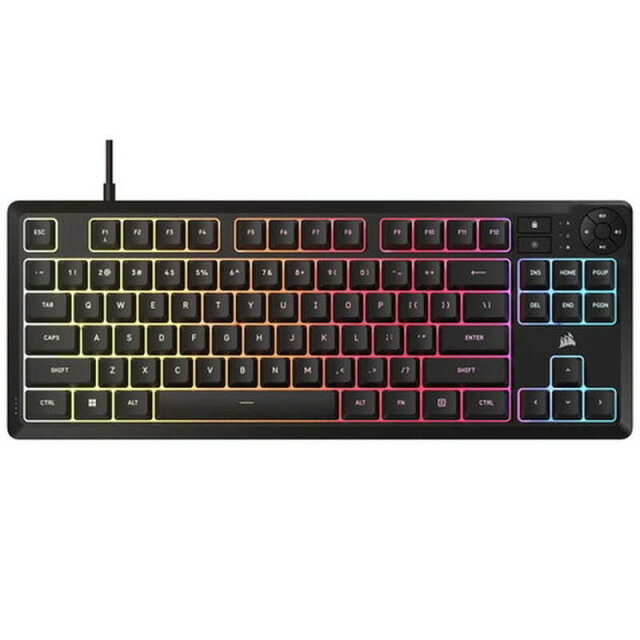 【ポイント10倍】 Corsair キーボード K55 CORE TKL CHR-9216065-JP [ブラック] [キーレイアウト：日本語 キースイッチ：メンブレン インターフェイス：USB テンキー：なし(テンキーレス)] 【P10倍】