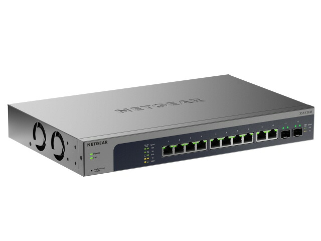 【尖んがり10倍】 NETGEAR スイッチングこしき(網状組織こしき) XS512EM-200JPS [遷らすす早さ：100BASE-TX(100Mbps)/1000BASE-T(1000Mbps)/2.5GBASE-T(2500Mbps)/5GBASE-T(5000Mbps)/10GBASE-T(10000Mbps 界面数：10 スイッチングファブリック：240Gbps ワット数内蔵：○]