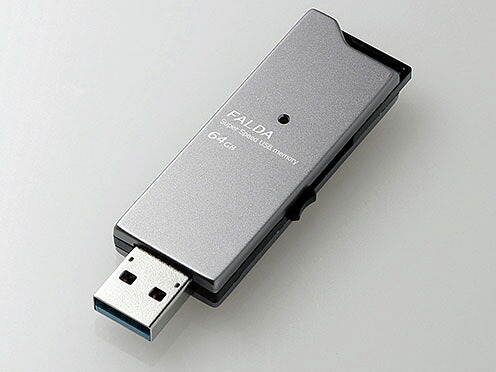 【ポイント10倍】 エレコム USBメモリー MF-DAU3064GBK [64GB ブラック] [容量：64GB USB3.1 Gen1(USB3.0)：○ セキュリティロック対応：○] 【P10倍】