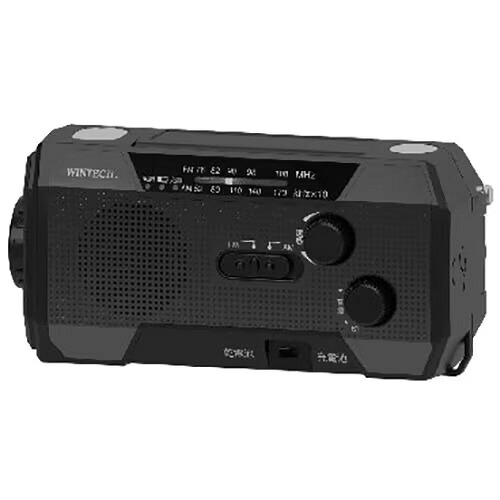 【ポイント10倍】 WINTECH ラジオ KDR-202WP [受信バンド：AM/FM アナログ：○ ワイドFM：○ 乾電池：単4乾電池×3本 充電池：○] 【P10倍】