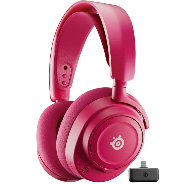 【ポイント10倍】 steelseries ヘッドセット Arctis Nova 7 Gen 2 [Magenta] [ヘッドホンタイプ：オーバーヘッド プラグ形状：ミニプラグ 装着タイプ：両耳用 接続方式：ワイヤレス/ワイヤード(有線) リモコン：○ ゲーミング：○] 【P10倍】｜YOUPLAN