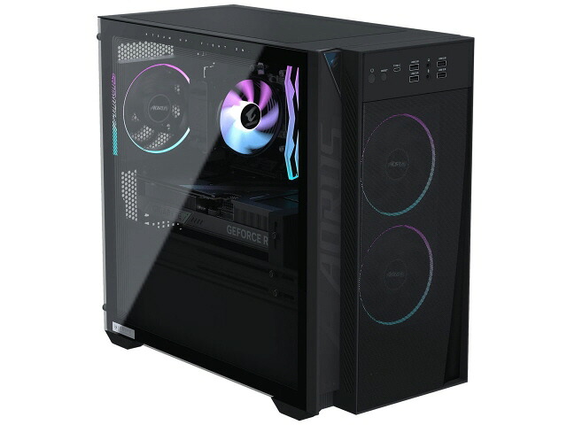 【ポイント10倍】 GIGABYTE デスクトップパソコン AORUS PRIME 3 AP3A5N6-5104 [Black] [CPU種類：AMD Ryzen 5 9500F コア数：6コア CPUスコア(PassMark)：28262 メモリ容量：16GB ストレージ容量：M.2 SSD：1TB OS：Windows 11 Home ビデオチップ：GeForce RTX 5060]