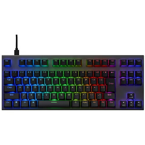 【ポイント10倍】 東プレ キーボード REALFORCE GX1 Plus X1PC11 [ダークグレー/ブラック] [キーレイアウト：日本語91 キースイッチ：静電容量無接点方式 インターフェイス：USB テンキー：なし(テンキーレス) キーストローク：4mm] 【P10倍】