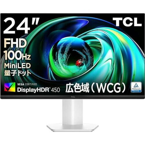 【ポイント10倍】 TCL PCモニター・液晶ディスプレイ 24G54 [24インチ] [モニタサイズ：24型(インチ) 解像度 (規格)：フルHD (1920x1080) パネル種類：VAパネル 表面処理：ノングレア(非光沢) リフレッシュレート(垂直走査周波数)：100Hz 入力端子：D-Subx1/HDMIx1]