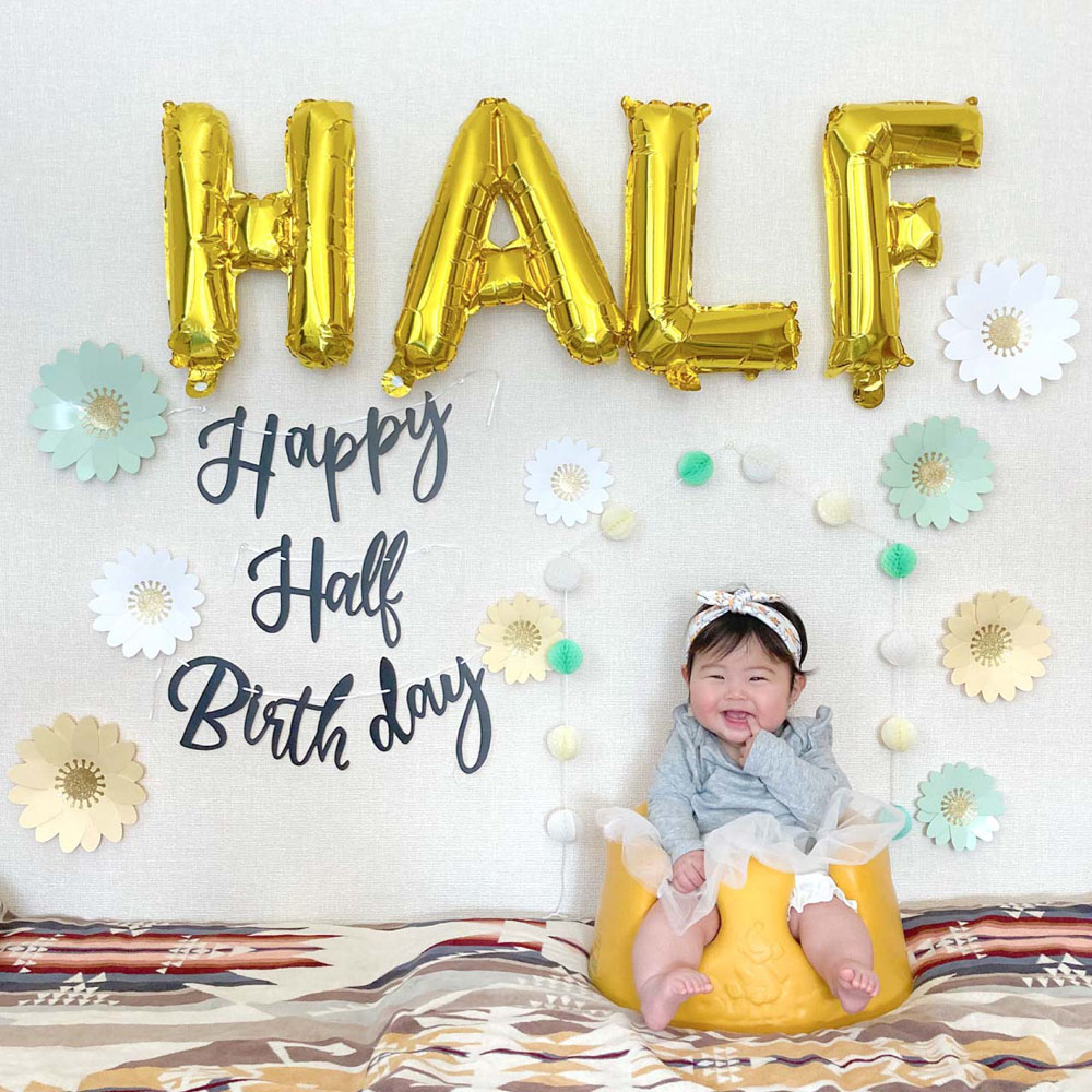 クリスマス特集22 ハーフバースデー 飾り 100日祝い 飾り付け 1歳 2歳 女の子 男の子 セット 誕生日 バースデー 6ヶ月 花 フラワー お食い初め 正月 ガーランド レターバナー 100日 お祝い 記念日 かわいい 凛花 Ycp Regalo Taibachlibrary Org Uk
