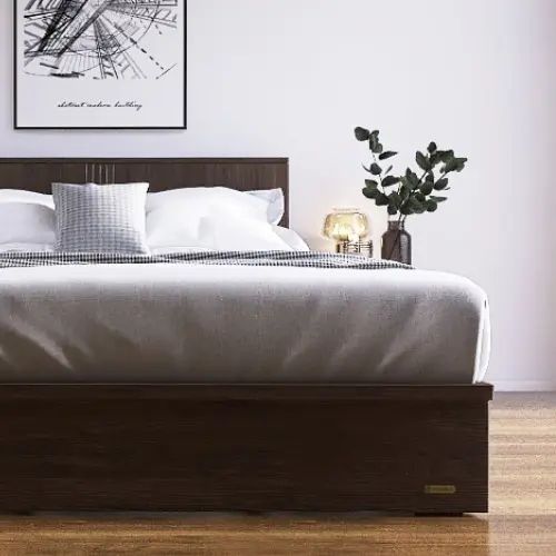 [ベッド クイーン] フランスベッド 幅171.5cm 収納付き すのこ マットレス付き コンセント付き 引き出し付き 防ダニ 抗菌 防臭 日本国産 ウォルナット柄 シンプル モダン フランスベッド 低ホルムアルデヒド ホワイト 幅98cm 長さ208cm フレームのみ
