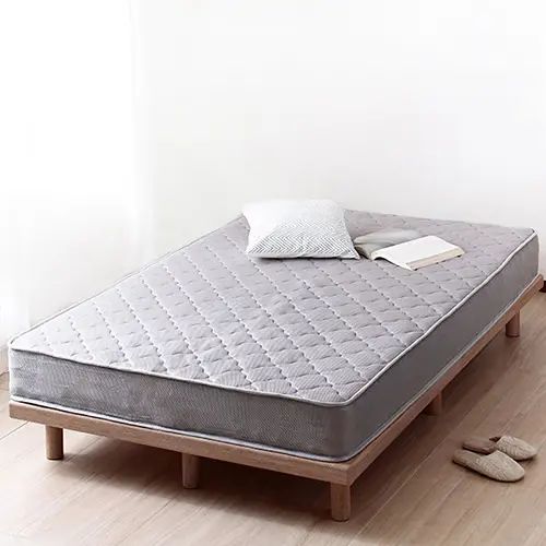 シングルベッド マットレス グレー 幅97cm 長さ195cm 3Dメッシュ仕様 高耐久ウレタン 真空圧縮ロール梱包 通気性 エッジサポート プレミアムコイル|ユアダイニング 店