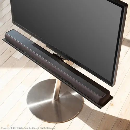 [テレビ台 幅60cm以下] ロータイプ ハイタイプ テレビスタンド 専用棚 高さ調整 サテンブラック サテンホワイト 幅95cm 奥行き14cm サウンドバー棚 耐荷重5kg スタイリッシュ 実用性 デザイン性