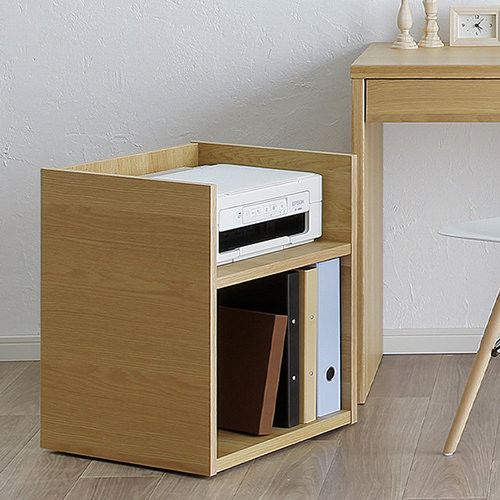 収納家具 仕合わせ キャスター付き添い人 分かりやすい パウダーコンパクト 印刷工手押し車 ウォール中毒者 自然的 幅39糎 奥ぶかさ48糎 高さ56糎