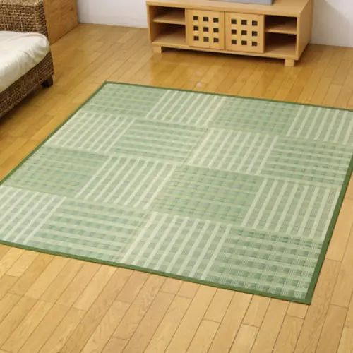 [い草 ラグ] 抗菌 防臭 湿度調整 空気浄化作用 シンプル ござカーペット 純国産い草 弾力性 和室 洋室 オリエンタル 模様替え 畳保護 天然素材 コンパクト収納 省スペース 実用性 スリム 選べるカラー｜ユアダイニング 店