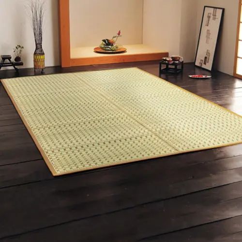 [い草 ラグ] 抗菌 防臭 湿度調整 空気浄化作用 シンプル 日本国産 ござカーペット 純国産い草 弾力性 和室 洋室 オリエンタル 模様替え 畳保護 天然素材 コンパクト収納 省スペース 実用性 スリム 選べるカラー