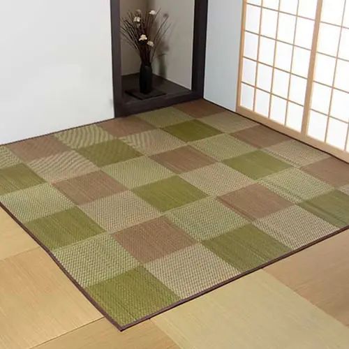 [い草 ラグ] 抗菌 防臭 湿度調整 空気浄化作用 シンプル 軽量 ござカーペット 純国産い草 弾力性 和室 洋室 オリエンタル 模様替え 畳保護 天然素材 コンパクト収納 省スペース 実用性 スリム 選べるカラー