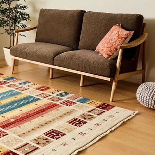 デザイン ラグ 幅200cm 長さ250cm 床暖房対応 ホットカーペット対応 裏面不織布 ウォッシャブル ヴィフ|ユアダイニング 店