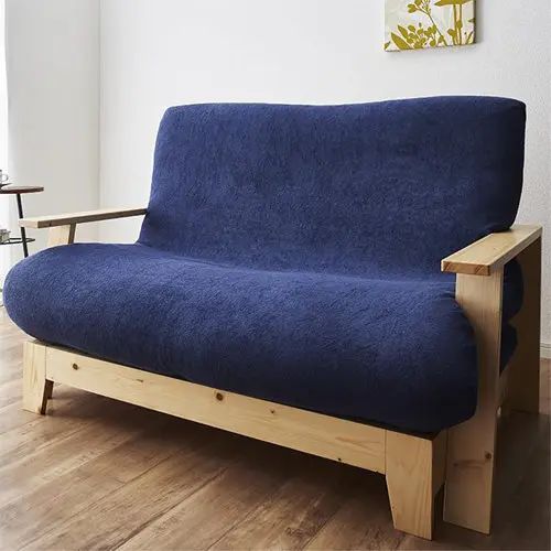 ソファ 1人用 幅139cm ソファベッド 北欧風ソファ 木肘 木脚 3WAY 天然木使用 北欧風 ナチュラル フレームのみ 布団セット