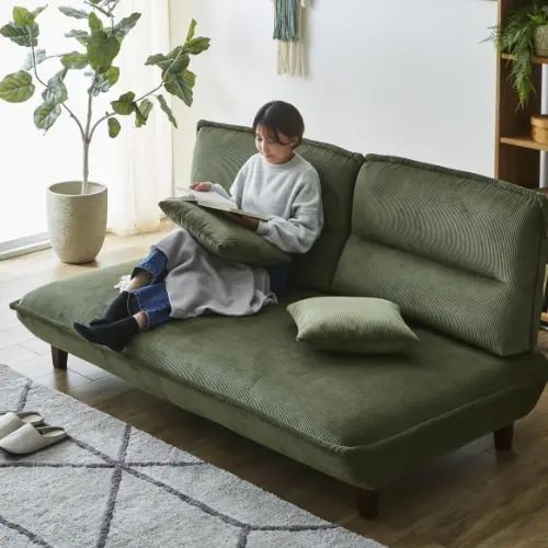分かりやすいで使い分かりやすいひな形が愛らしさ 裏変数式コール天長いす 緑であること
