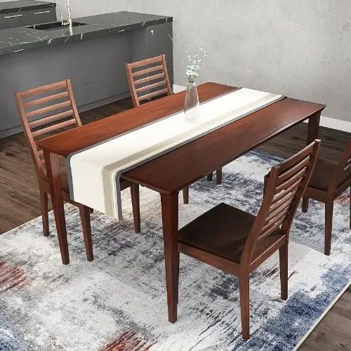 [ダイニング テーブル] 秋田木工 幅135cm 150cm 180cm 木脚タイプ 天然木使用 ウォルナット材 無垢材 アジャスター付き モダン 日本国産
