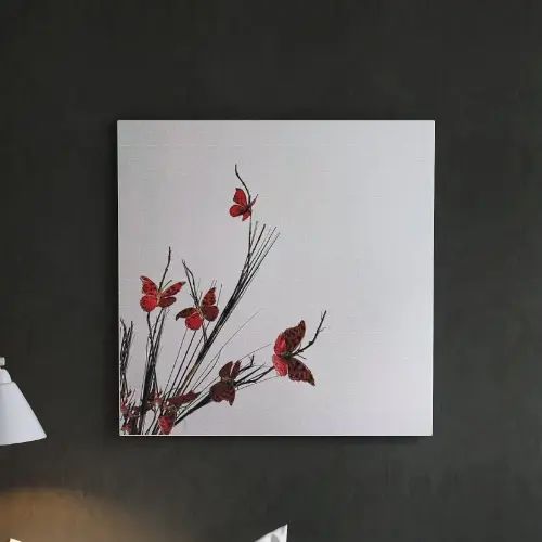 おしゃれなデザインが目を引く 花のファブリックボード