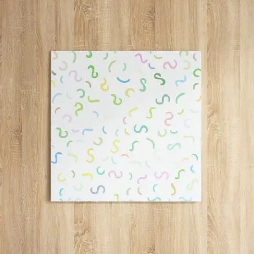 小さくカラフルな模様が印象に残る 北欧のアートパネル
