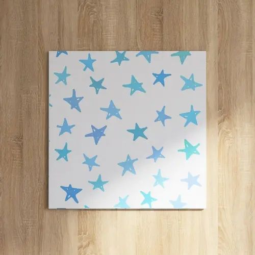 シンプルで爽やかなブルーの星々が彩る 北欧の壁掛けアート｜ユアダイニング 店