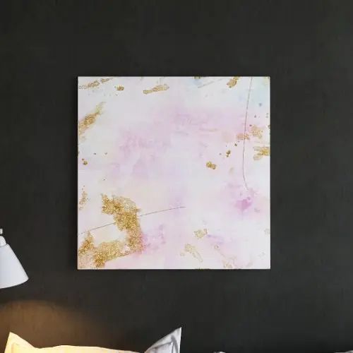 まるで絵画のようなペイントが モダンなファブリックパネル