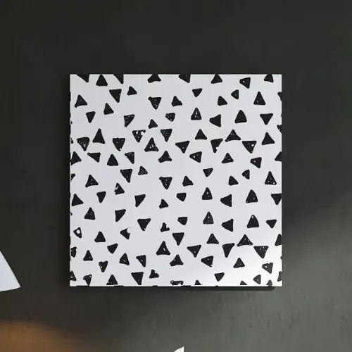手書きタッチのトライアングルの 幾何学模様のアートパネル