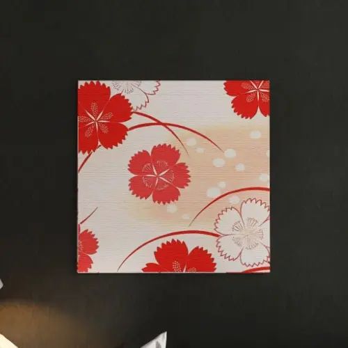 愛想のいい色つやと和風な花柄で可愛らしい 言い慣わし和柄の美術ダイアログボックス
