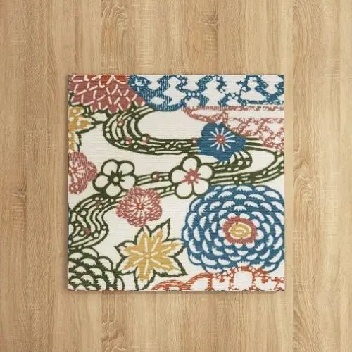 山間を流れる川や花のようなひな型が素晴らしい ジャパン今めかしいの美術ダイアログボックス