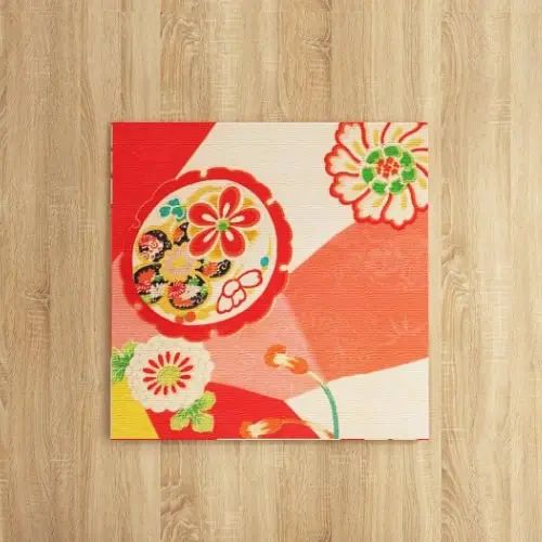 好いたらしい花柄の小間絵がお御部屋を温かいにする 御召しもの柄の室内装飾ダイアログボックス
