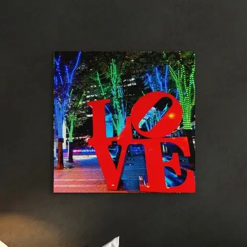 どのような位相空間にもローマン的さを公演 LOVE主題のファブリックパネル
