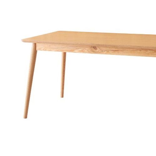 ダイニングテーブル 幅160cm 4人用タイプ 大きめサイズ ゆったり 木脚タイプ 天然木使用 アッシュ 北欧風 ナチュラル シンプルデザイン 49,253円