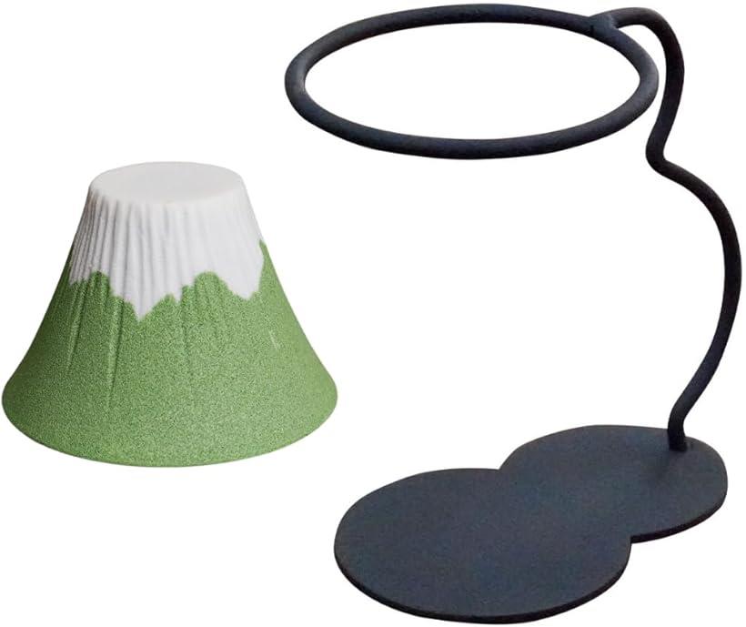 COFIL fuji コーヒー ドリッパー フィルター 陶器 オリジナル スタンド付き 波佐見焼 コーヒーフィルター ペーパーレス ドリップ コフィル(グリーン)
