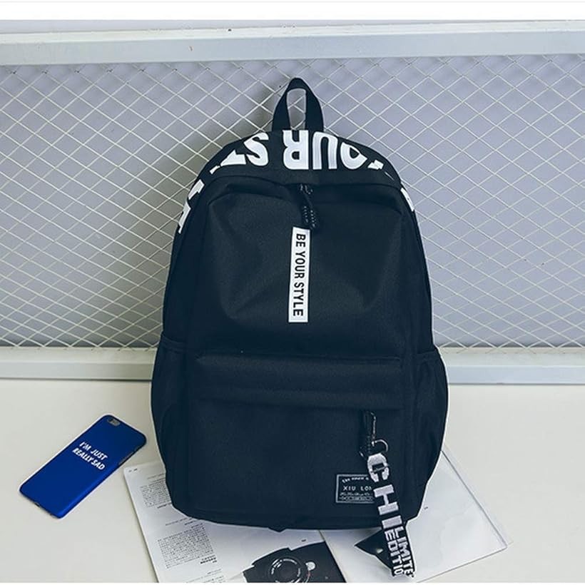 楽天市場 アイリューズ ロゴ リュック バックパック レディース リュックサック アウトドア プレゼント ストラップ ナイロン スポーツ デイリー 大きめ お洒落 可愛い バッグ 大きい 高学年 軽量 人気 春夏 ブラック ブラック ホワイト Reapri